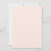 Blush roze script modern Sweet 16 Kaart (Achterkant)