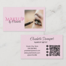 Blush Roze Script Sociale Icon QR Code Foto Make-u