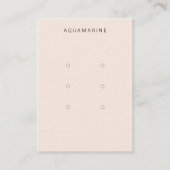 Blush Roze Sieraden Display Kaart Visitekaartje