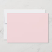 Blush Roze Simple Modern Save the Date (Achterkant)
