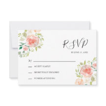 Blush Roze sinaasappel bloemenbruiloft waterverf