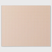 Blush Roze Sinaasappel Diamonds op Crème Wrapping  Cadeaupapier (Vlak)