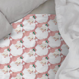 Blush roze Sinterklaas Winking Kerstmis Fleece Deken