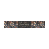 Blush Roze Skeletten  Invitation Belly Band Uitnodigingen Wikkel (Vlak)
