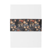 Blush Roze Skeletten  Invitation Belly Band Uitnodigingen Wikkel (Achterkant Voorbeeld)