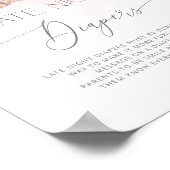 Blush roze sneeuwvlokken Late night diapers Poster (Hoek)