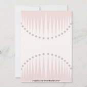 Blush Roze Spikes Girls Night Out Kaart (Achterkant)