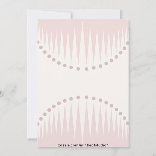  Blush Roze Spikes Girls Night Out Kaart (Achterkant)