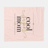 Blush Roze spoel Super Mam Modern Elegant Fleece Deken (Voorkant (Horizontaal))