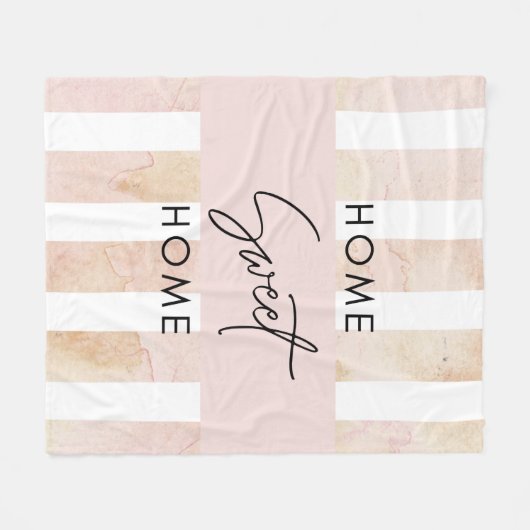 Blush Roze startpunt Fleece Deken (Voorkant (Horizontaal))