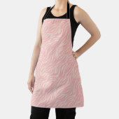 Blush roze stijlvolle tijgerstrepen schort (Insitu)