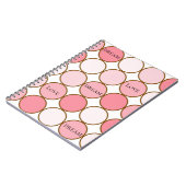 Blush Roze Stippen Dream Love Notitieboek (Linkerzijde)