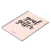 Blush Roze Stippen | Goal Getter Notitieboek (Linkerzijde)
