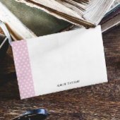 Blush roze Stippen Persoonlijke notitiekaarten Notitiekaartje