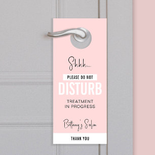 Blush roze stoort geen Beauty Salon of Spa Deurhanger