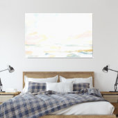 Blush Roze stralen zeeascape Fine Art Canvas afdru (Insitu (Slaapkamer))