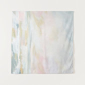 Blush roze strandtapes wandkleed (Voorkant (horizontaal))