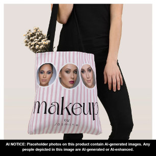 Blush Roze Streep 3 Foto MUA Make-up Artiest Tote Bag
