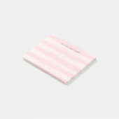 Blush roze strepen post-it® notes (Schuin)