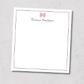Blush Roze Striking Rand Geschreven Aangepaste Naa Notitieblok