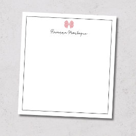 Blush Roze Striking Rand Geschreven Aangepaste Naa Notitieblok