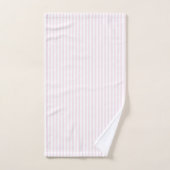 Blush roze stripes bad handdoek (Handdoek)