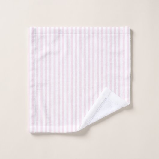 Blush roze stripes bad handdoek (Wasdoekje)