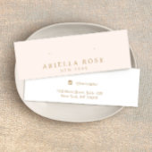Blush roze stud met juwelen-beeldschermkaart mini visitekaartjes