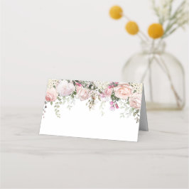 Blush Roze Sweetheart Rozen Groen Plaatskaarten Plaatskaartje