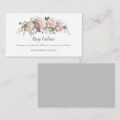 Blush Roze Sweetheart Rozen Online RSVP | Informatiekaartje (Voorkant / Achterkant)