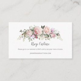 Blush Roze Sweetheart Rozen Online RSVP | Informatiekaartje