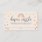 Blush roze terracotta regenboogspoel Baby Diaper R Informatiekaartje (Voorkant)