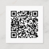 BLUSH ROZE TERRACOTTA TEXTUUR LOGO QR CODE VIERKANTE VISITEKAARTJE (Achterkant)