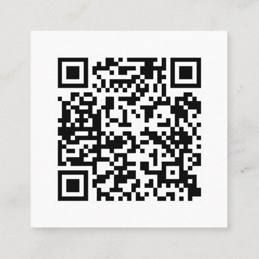 BLUSH ROZE TERRACOTTA TEXTUUR LOGO QR CODE VIERKANTE VISITEKAARTJE (Achterkant)