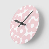 Blush roze terugverwijzing dagen #1 #decor #art ronde klok (Hoek)