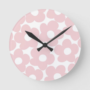 Blush roze terugverwijzing dagen #1 #decor #art ronde klok