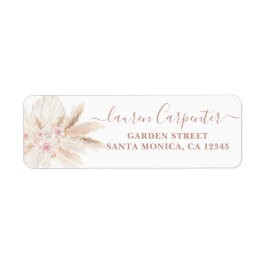 Blush roze Tropical Boho Label