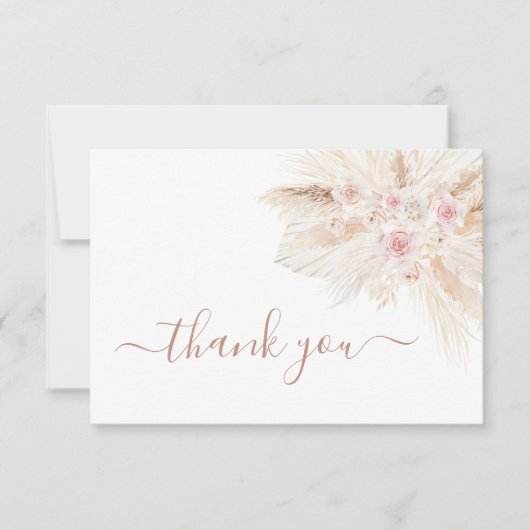 Blush roze Tropisch bedankt (Voorkant)