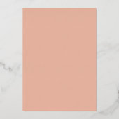Blush Roze Trouw Goud Folie Uitnodiging (Achterkant)