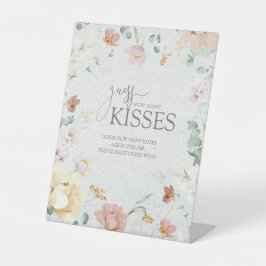 Blush roze tuin bloemen douche hoeveel kussen reclamebord met voetstuk