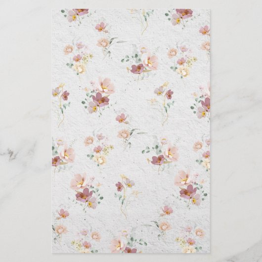 Blush Roze Tuin Bloemen Vrijgezellenfeest spel (Achterkant)