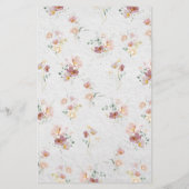 Blush Roze Tuin Bloemen Vrijgezellenfeest spel (Achterkant)