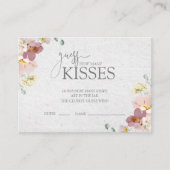 Blush Roze Tuin Bloemen Vrijgezellenfeest spel Informatiekaartje (Voorkant)