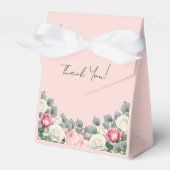 Blush Roze  Tuin Rozen Baby shower Bedankdoosjes (Voorkant Zijde)