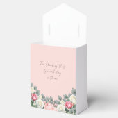Blush Roze Tuin Rozen Vrijgezellenfeest Bedankdoosjes (Geopend)