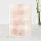 Blush roze tulpen bloemenverjaardag kaart (Achterkant)