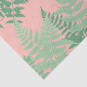 Blush Roze Varensblad Botanisch Saliegroen Modern Tissuepapier (Detail)