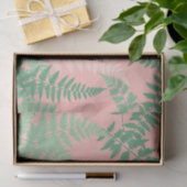 Blush Roze Varensblad Botanisch Saliegroen Modern Tissuepapier (Geschenk)