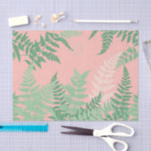 Blush Roze Varensblad Botanisch Saliegroen Modern Tissuepapier (Craft)