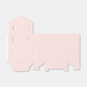 Blush Roze vaste kleur Bedankdoosjes (Uitgevouwen)